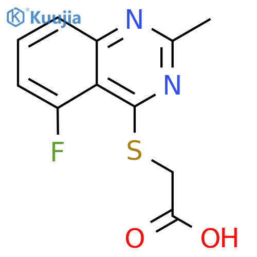 2-[(5-Fluoro-2-methylquinazolin-4-yl)sulfanyl]acetic acid structure
