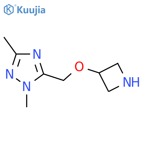 5-[(azetidin-3-yloxy)methyl]-1,3-dimethyl-1H-1,2,4-triazole structure