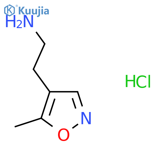 2-(5-methyl-1,2-oxazol-4-yl)ethan-1-amine hydrochloride structure