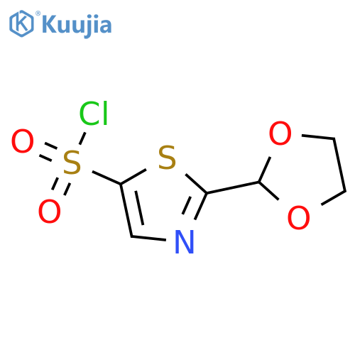 2-(1,3-dioxolan-2-yl)-1,3-thiazole-5-sulfonyl chloride structure