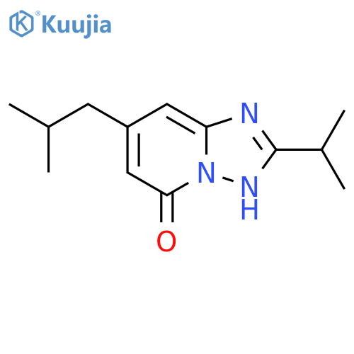 7-(2-methylpropyl)-2-(propan-2-yl)-1,2,4triazolo1,5-apyridin-5-ol structure