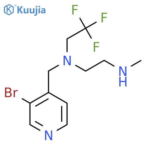(3-bromopyridin-4-yl)methyl2-(methylamino)ethyl(2,2,2-trifluoroethyl)amine structure