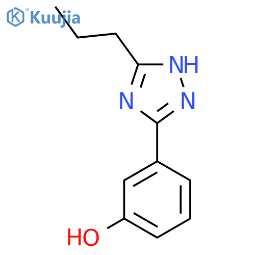 3-(5-propyl-1H-1,2,4-triazol-3-yl)phenol structure