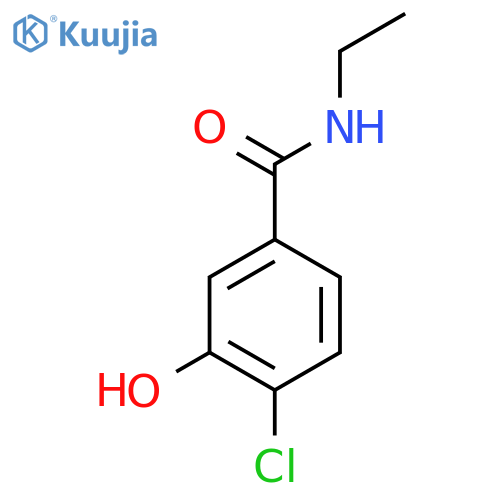 4-chloro-N-ethyl-3-hydroxybenzamide structure