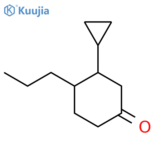 3-Cyclopropyl-4-propylcyclohexan-1-one structure