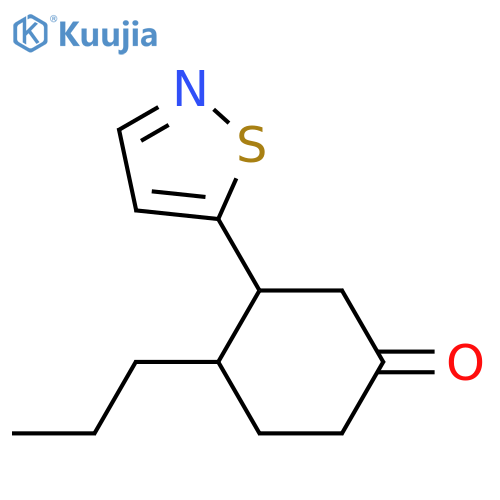 4-Propyl-3-(1,2-thiazol-5-yl)cyclohexan-1-one structure