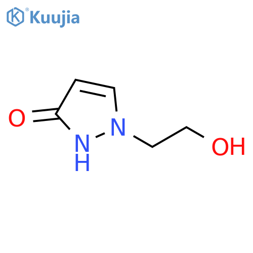1-(2-hydroxyethyl)-2,3-dihydro-1H-pyrazol-3-one structure