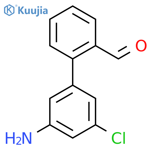 2-(3-amino-5-chlorophenyl)benzaldehyde structure