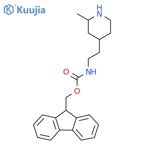 (9H-fluoren-9-yl)methyl N-2-(2-methylpiperidin-4-yl)ethylcarbamate structure