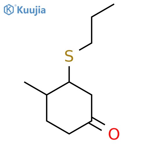 4-Methyl-3-(propylsulfanyl)cyclohexan-1-one structure