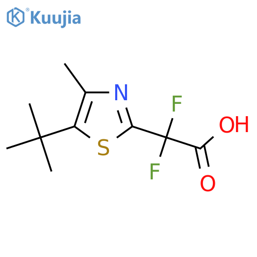 2-(5-tert-butyl-4-methyl-1,3-thiazol-2-yl)-2,2-difluoroacetic acid structure