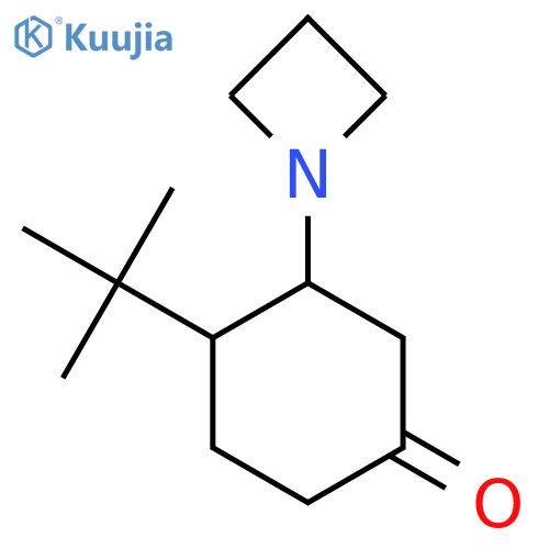 3-(Azetidin-1-yl)-4-tert-butylcyclohexan-1-one structure