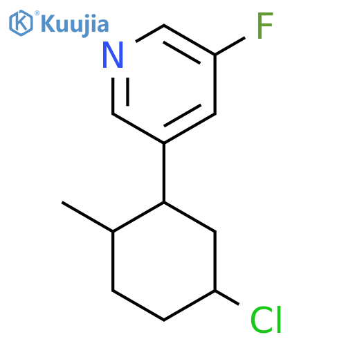 3-(5-Chloro-2-methylcyclohexyl)-5-fluoropyridine structure