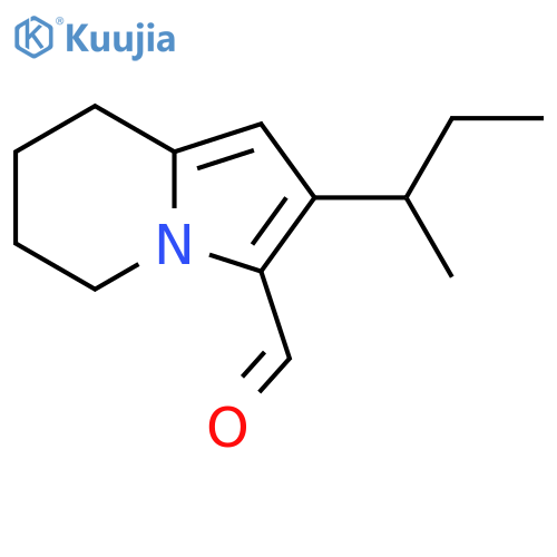 2-(Butan-2-yl)-5,6,7,8-tetrahydroindolizine-3-carbaldehyde structure