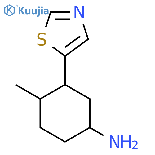 4-Methyl-3-(1,3-thiazol-5-yl)cyclohexan-1-amine structure