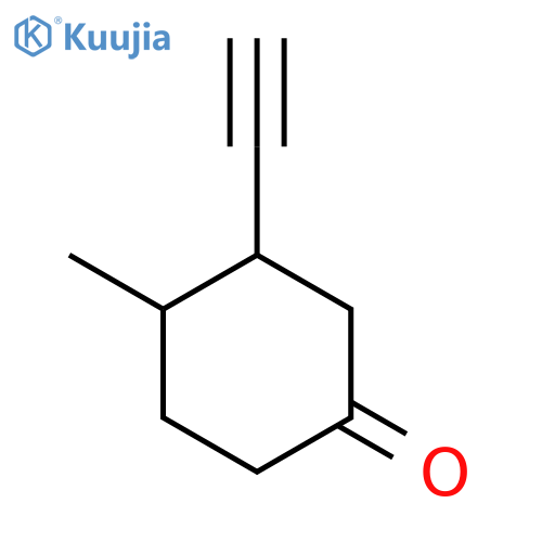 3-Ethynyl-4-methylcyclohexan-1-one structure