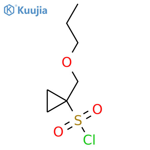 1-(propoxymethyl)cyclopropane-1-sulfonyl chloride structure