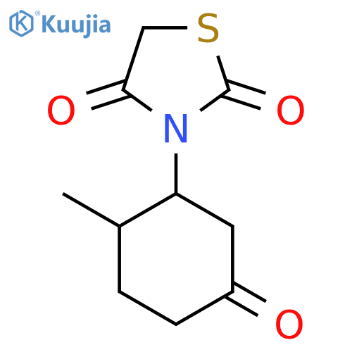 3-(2-Methyl-5-oxocyclohexyl)-1,3-thiazolidine-2,4-dione structure