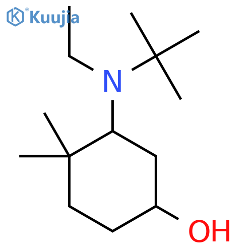 3-[Tert-butyl(ethyl)amino]-4,4-dimethylcyclohexan-1-ol structure