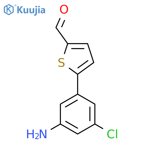 5-(3-amino-5-chlorophenyl)thiophene-2-carbaldehyde structure