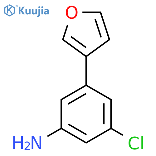 3-chloro-5-(furan-3-yl)aniline structure
