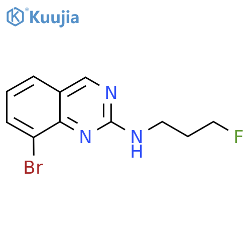 8-bromo-N-(3-fluoropropyl)quinazolin-2-amine structure