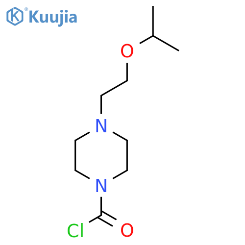 4-[2-(Propan-2-yloxy)ethyl]piperazine-1-carbonyl chloride structure