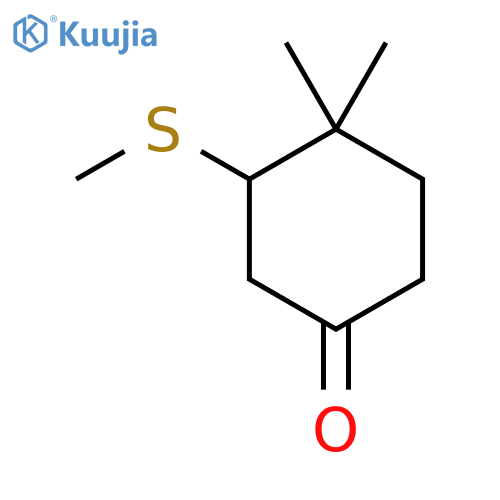4,4-Dimethyl-3-(methylsulfanyl)cyclohexan-1-one structure