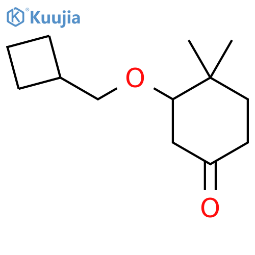 3-(Cyclobutylmethoxy)-4,4-dimethylcyclohexan-1-one structure