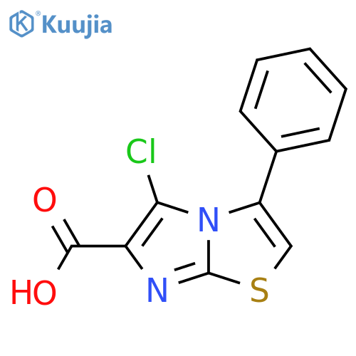 5-Chloro-3-phenylimidazo[2,1-b][1,3]thiazole-6-carboxylic acid structure