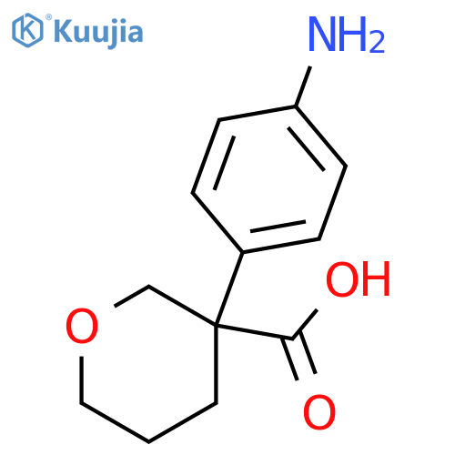2H-Pyran-3-carboxylic acid, 3-(4-aminophenyl)tetrahydro- structure
