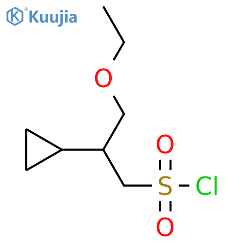 2-cyclopropyl-3-ethoxypropane-1-sulfonyl chloride structure