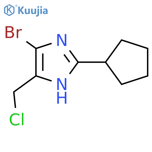 4-bromo-5-(chloromethyl)-2-cyclopentyl-1H-imidazole structure