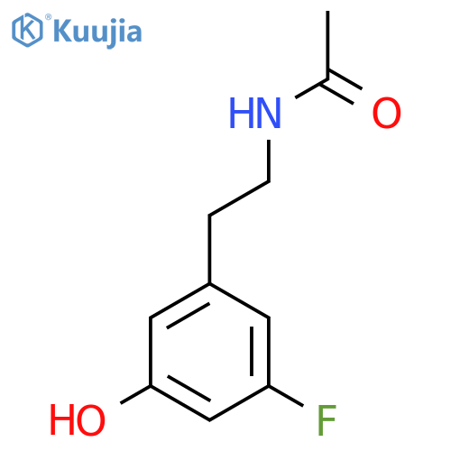 Acetamide, N-[2-(3-fluoro-5-hydroxyphenyl)ethyl]- structure