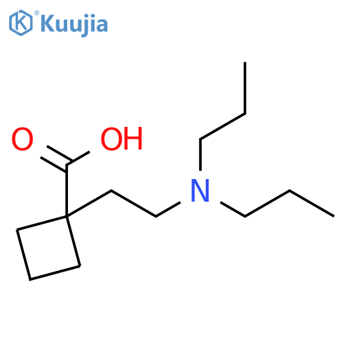 Cyclobutanecarboxylic acid, 1-[2-(dipropylamino)ethyl]- structure