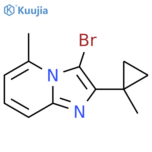 3-bromo-5-methyl-2-(1-methylcyclopropyl)imidazo1,2-apyridine structure