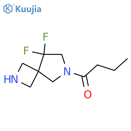 1-{8,8-Difluoro-2,6-diazaspiro[3.4]octan-6-yl}butan-1-one structure