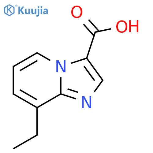 8-ethylimidazo1,2-apyridine-3-carboxylic acid structure