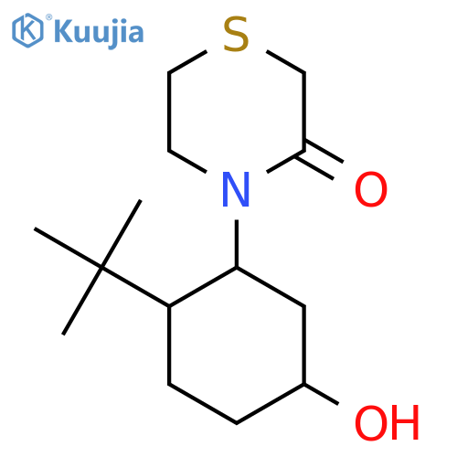 4-(2-Tert-butyl-5-hydroxycyclohexyl)thiomorpholin-3-one structure