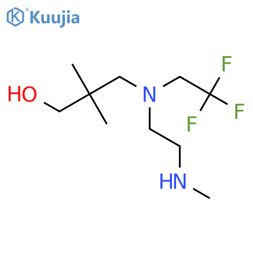 2,2-dimethyl-3-{2-(methylamino)ethyl(2,2,2-trifluoroethyl)amino}propan-1-ol structure