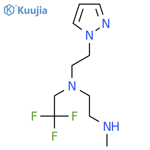 2-(methylamino)ethyl2-(1H-pyrazol-1-yl)ethyl(2,2,2-trifluoroethyl)amine structure