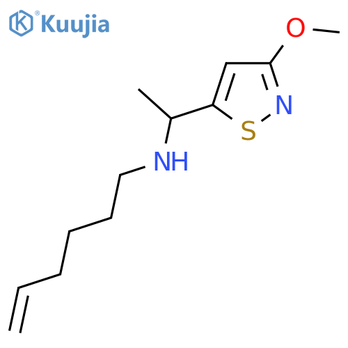 (hex-5-en-1-yl)1-(3-methoxy-1,2-thiazol-5-yl)ethylamine structure