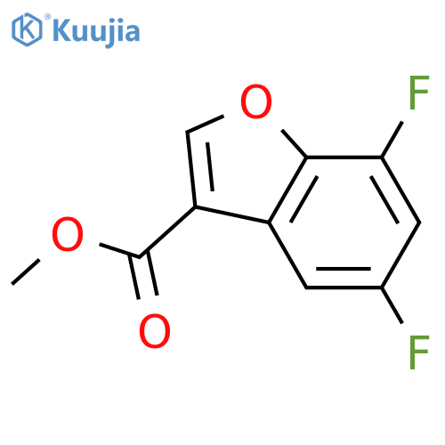 Methyl 5,7-difluoro-1-benzofuran-3-carboxylate structure