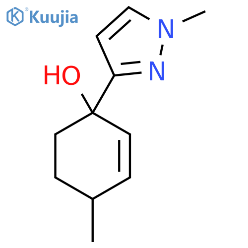 4-methyl-1-(1-methyl-1H-pyrazol-3-yl)cyclohex-2-en-1-ol structure