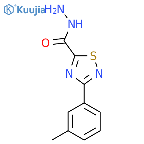 3-(3-methylphenyl)-1,2,4-thiadiazole-5-carbohydrazide structure