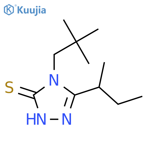 5-(butan-2-yl)-4-(2,2-dimethylpropyl)-4H-1,2,4-triazole-3-thiol structure