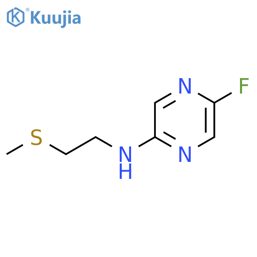 5-fluoro-N-2-(methylsulfanyl)ethylpyrazin-2-amine structure