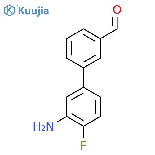 3-(3-amino-4-fluorophenyl)benzaldehyde structure