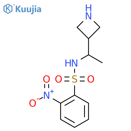 N-1-(azetidin-3-yl)ethyl-2-nitrobenzene-1-sulfonamide structure