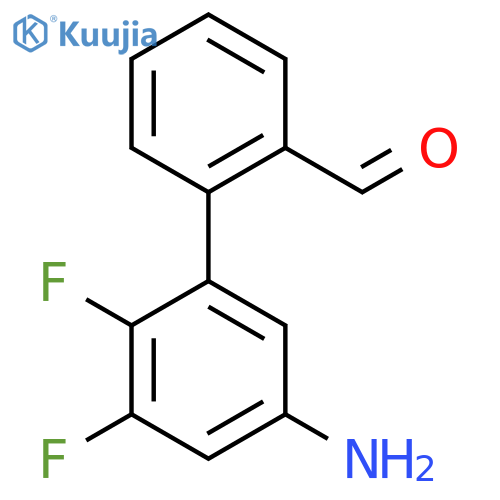 2-(5-amino-2,3-difluorophenyl)benzaldehyde structure